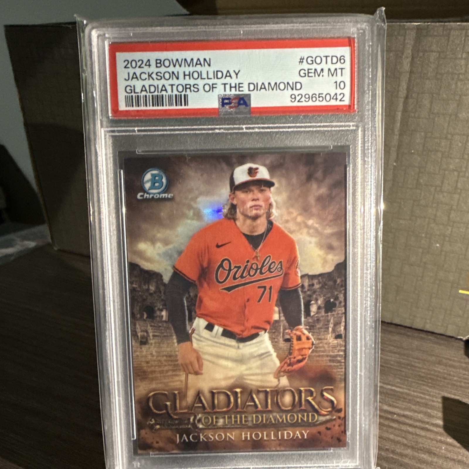 2024 Bowman - Gladiators of the Diamond Jackson Holliday #GOTD-6 (RC) Low POP