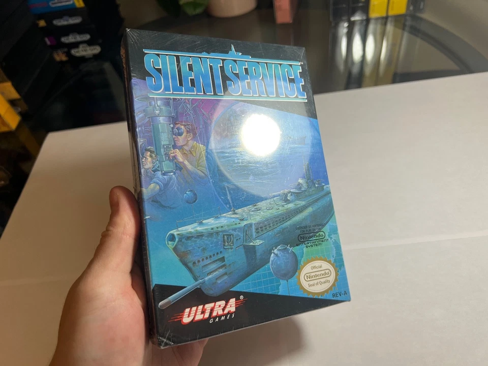 SILENT SERVICE - NEW & Factory Sealed H-Seam! Nintendo NES WATA VGA CGC - Image 2 of 4