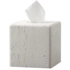 Tissue Box Cover Square, Resin Facial Tissue Holder Covers Toilet Paper Holde...