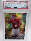 2013 Bowman Platinum MIKE TROUT Gold #2, PSA 9
