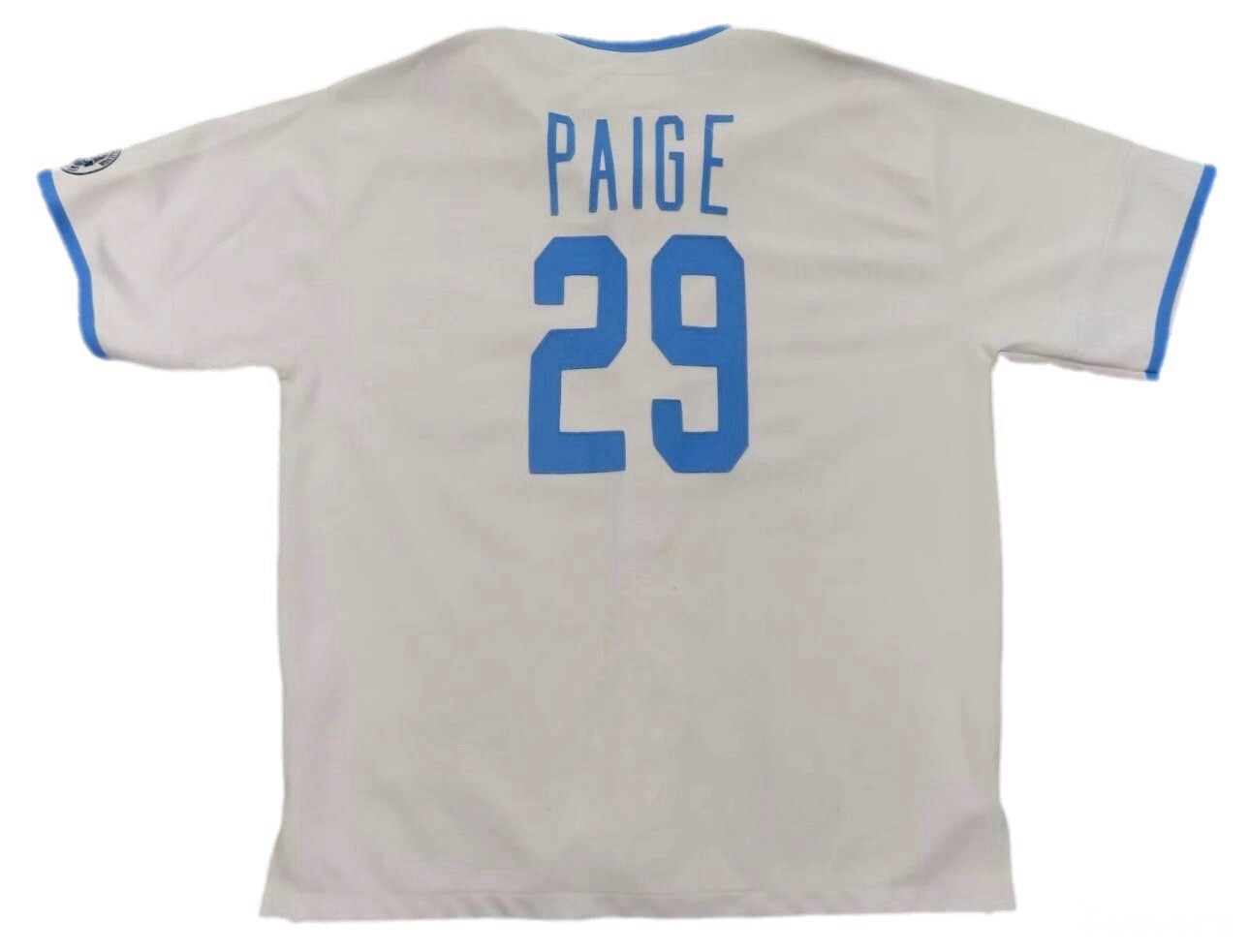 SATCHEL PAIGE H&B Louisville Slugger Signature Series STATS Jersey XXL