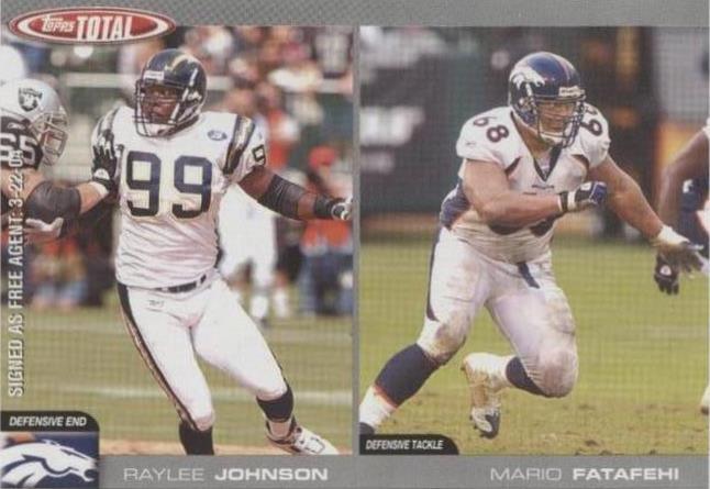 2004 Topps Total Mario Fatafehi Raylee Johnson #230 - 1 of 2