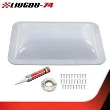 RV Skylight Cover Exterior Semi-Transparent Camper Skylight 17.8" X 25.8" New