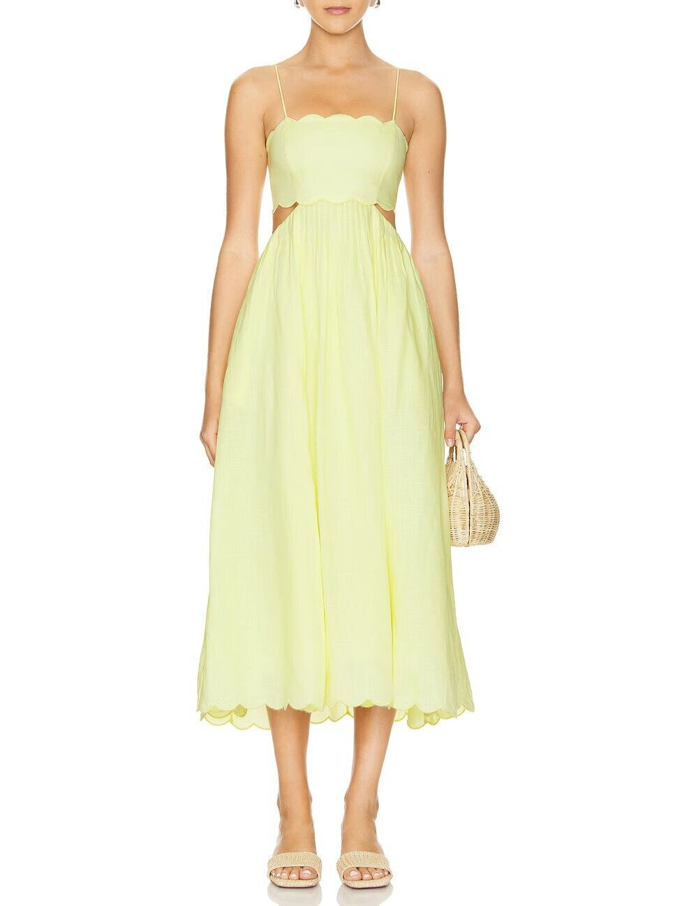 Zimmermann SCALLOP MIDI DRESS size 0