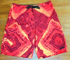 Nike 6.0 Lava Print Men's Boardshorts New Sz 28 30 Skateboarding Swimwear 2010