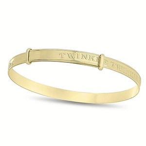 9ct Real Gold Baby Bangle Expanding Children Christening Twinkle Hallmarked 1.6g eBay