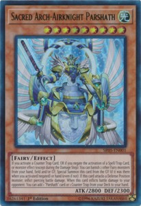 Sacred Arch-Airknight Parshath - SR05-EN001 - Ultra Rare - 1st Edition x3 - Near