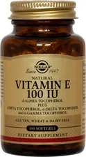 Solgar Vitamin E 100IU 100 Softgels  d-Alpha Tocopherol & Mixed Tocopherols