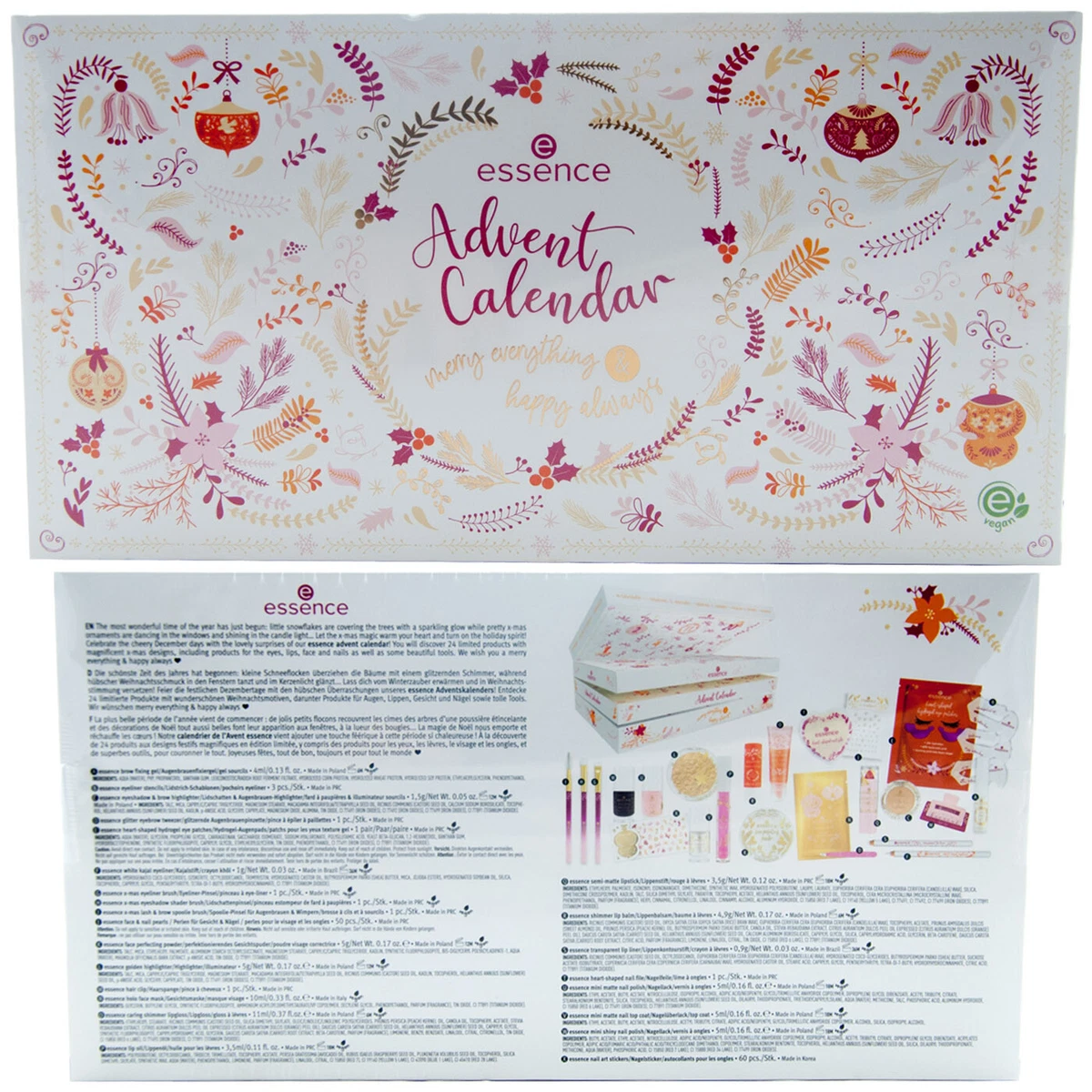 essence cosmetics Calendrier de l'Avent Faites plus de ce qui