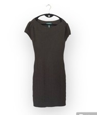 Lauren Ralph Lauren Brown Sweater Dress NWT Size Medium