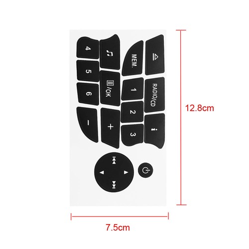 Car Radio CD Sticker Repair Worn Button Switch For Renault Megan Clio Megane - Picture 2 of 13