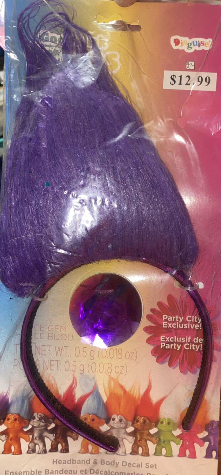 Trolls Headband Kit Purple Trolls Costume Accessories Headband Gem Purple