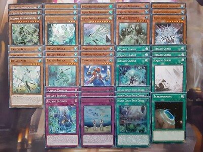 Yugioh Complete Tournament Ready To Play Icejade Deck 40 Cards