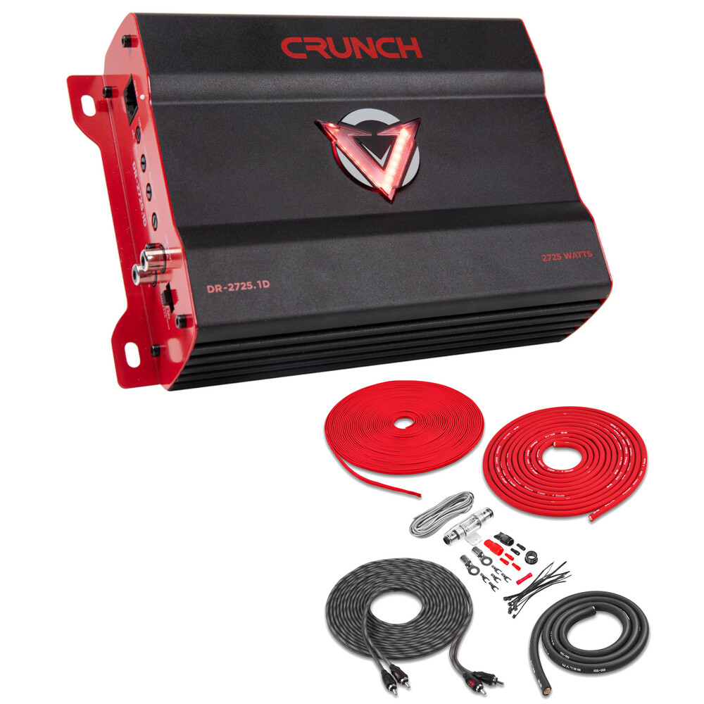 Моноблочный сабвуфер Crunch DR-27251D класса D с V-образным приводом и комплектом усилителей 2049000₽
