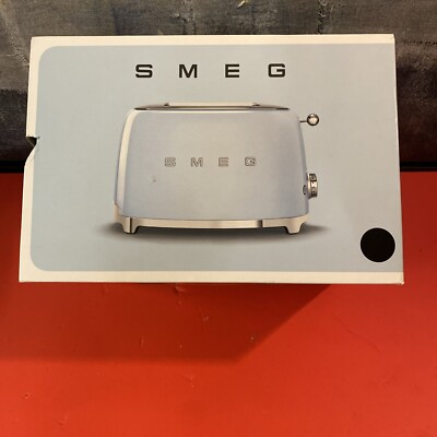 SMEG 2 Slice Retro Electric Toaster 980 W (Black) TSF01BLUS @