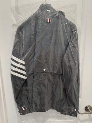 Thom Browne Mens Double-Zip Raglan Jacket Size 2 (Med) NWT $1725