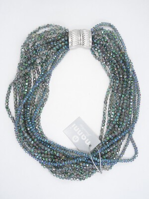 FANCY NANNI FACETED AUSTRIAN CRYSTAL MULTI STRAND NECKLACE ~ 18'' NEW WITH TAG