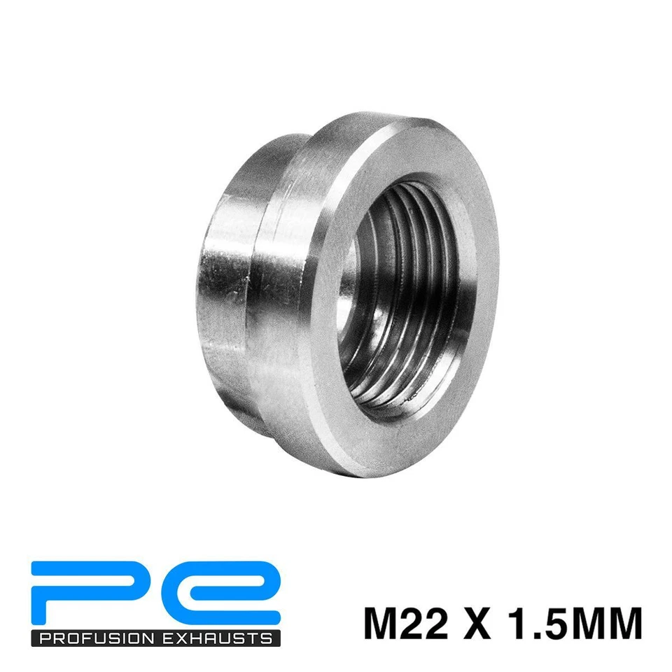 PROFUSION EXHAUSTS NOX Sensor Lambda Boss Repair Exhaust Nut M22 x 1.5mm 304 Stainless Steel