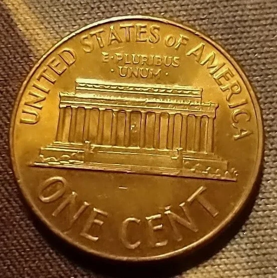 Rare BU-1967 Lincoln Memorial Cent-SMS-No Mint Mark-DDO, "L" in Rim, DCAM  - Image 2 of 4