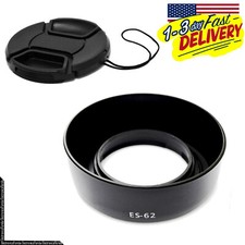 ES-62 Lens Cap Dedicated Bayonet Camera Lens Hood for Canon EF 50mm f/1.8 II
