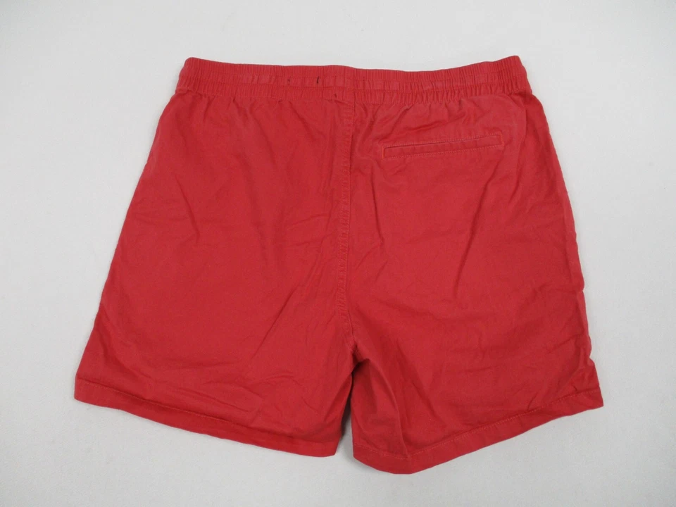 H&M Shorts Men Size 33R Red Drawstrings Solid Relaxed Casual Stretch - Image 2 of 4