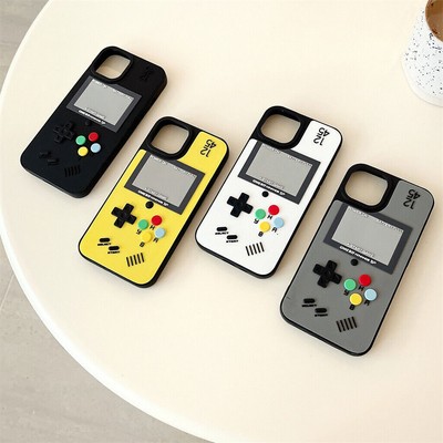 3D Retro Classic Game Console Silicone Case for iPhone 16 Pro Max 14 13 12 Back