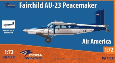 1/72 Dora Wings DW72033 Fairchild AU-23 Pacemaker Air America Plastic model kit
