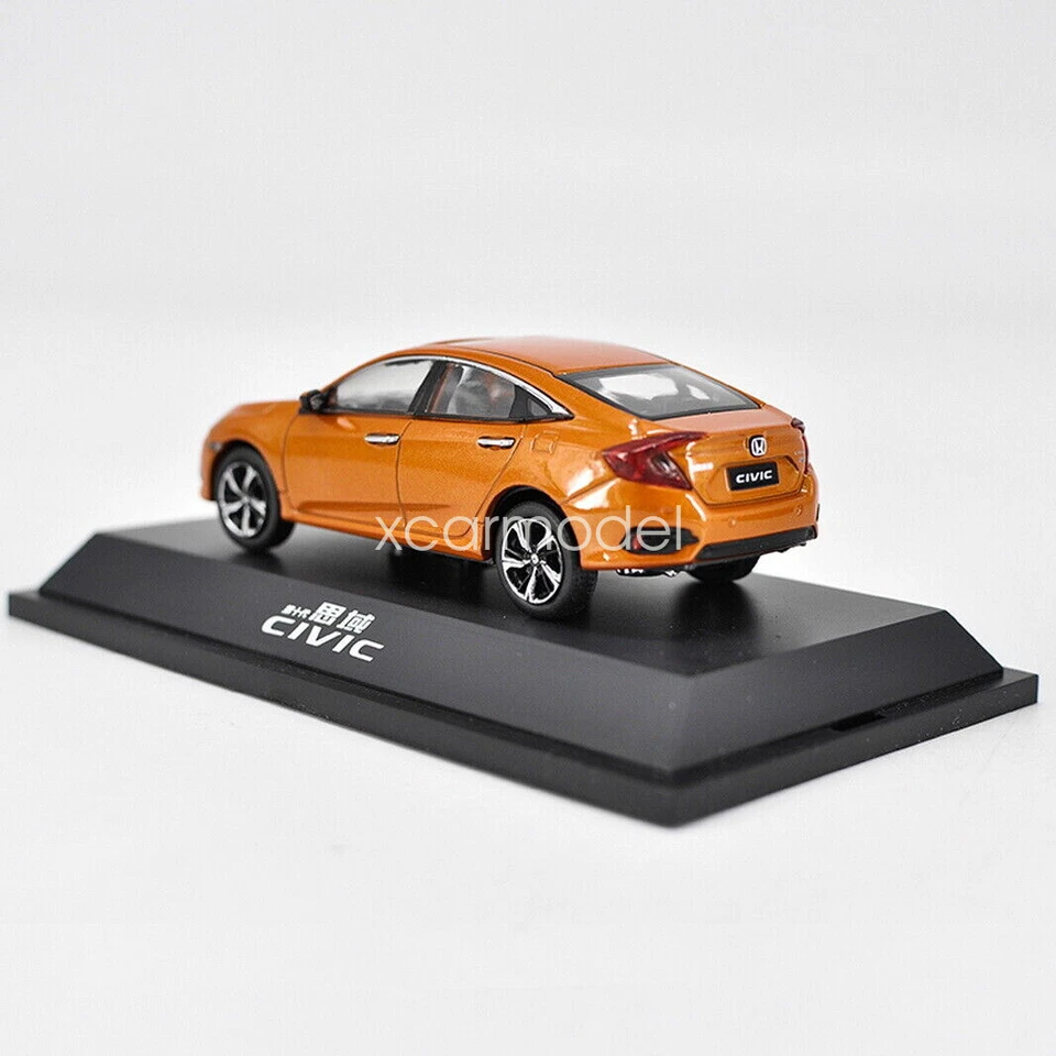 Honda CIVIC 2016 Décima Generación 2016 Naranja Diecast Coche Juguete Colección Foto 4 de 4