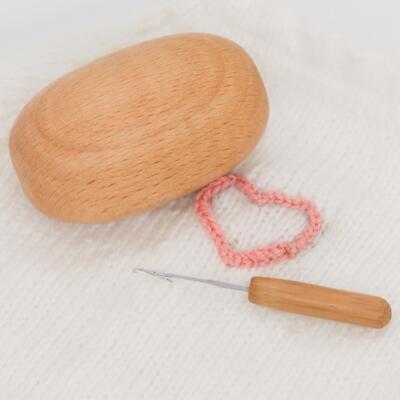 1 Stück Stopfei mit Nadel DIY Accs Holzstich Vintage für Erwachsene Zuhause