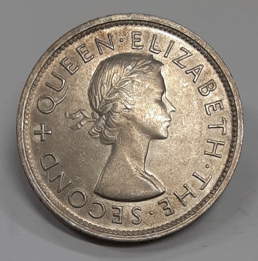 1953 Rhodesia Crown Silver Coin-100th Birthday of Cecil Rhodes AU