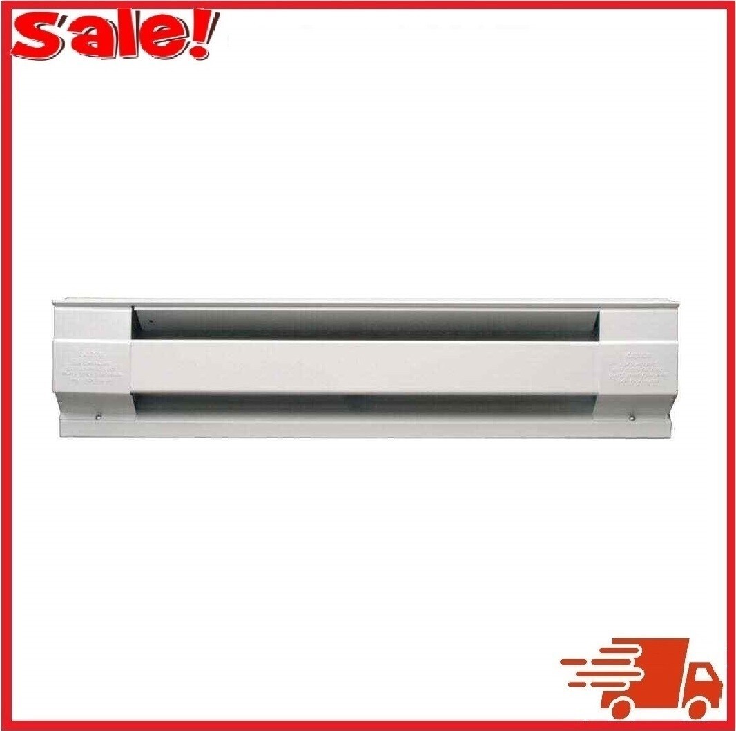 Cadet Electric Baseboard Heater Convection 60u0026#034; 1250 Watt 240 Volt 4265  BTU White | eBay
