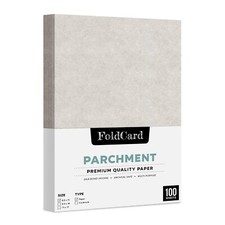 Smoke Gray Parchment Paper, Writing, Printing, Copy, 24w 90gsm , 8.5 x 11, 100Pk