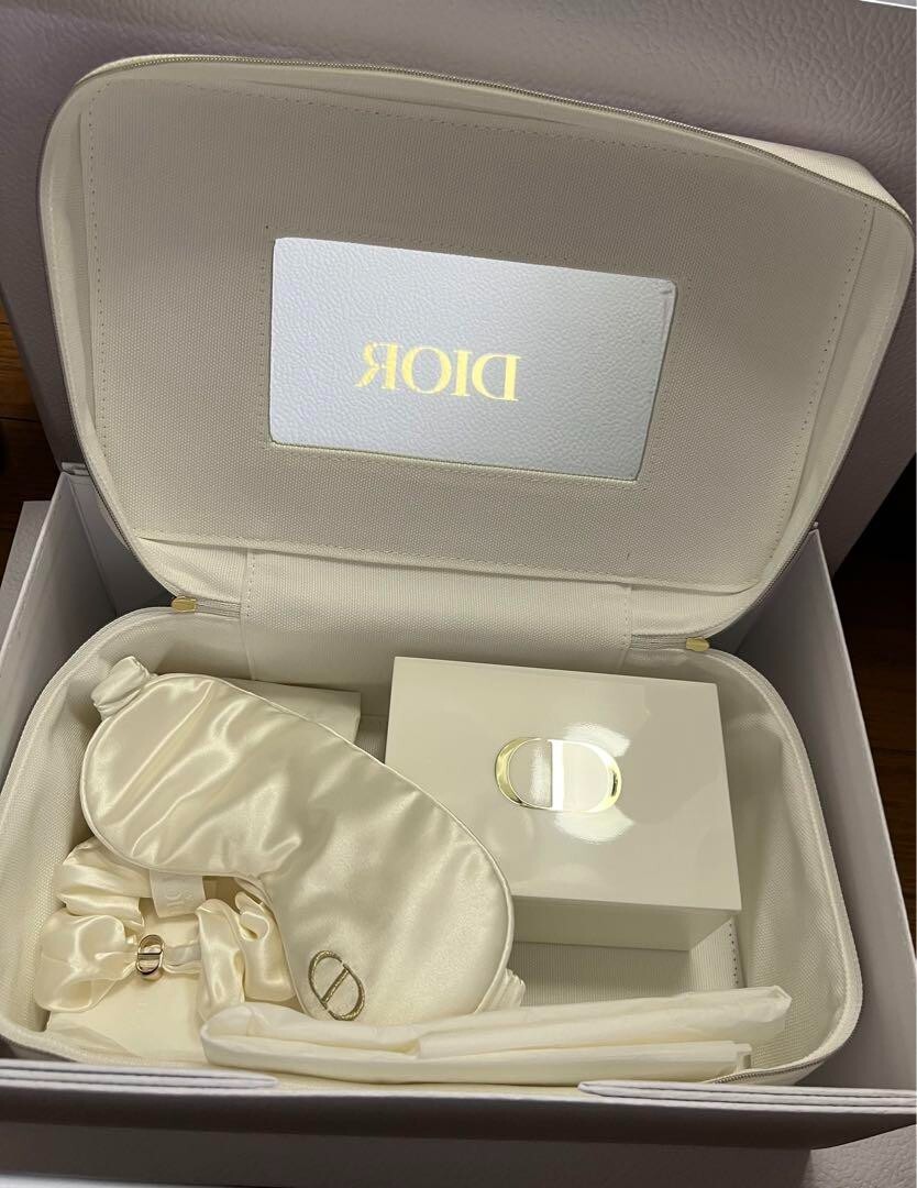 Christian Dior Vanity Pouch Eye Musk Scrunchie Cotton Case Novelty