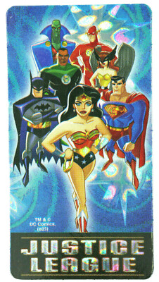 DC Justice League Superheroes Prism Vending Sticker #8 of 15