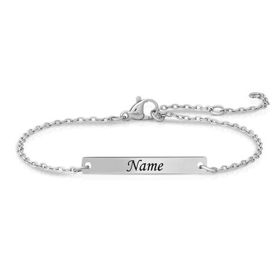Filigranes Armband Damen | personalisiert-Gravur | Silber | Geschenkidee Frauen