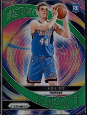 2024-25 Panini Prizm #3 Nikola Topic Instant Impact Prizms Green