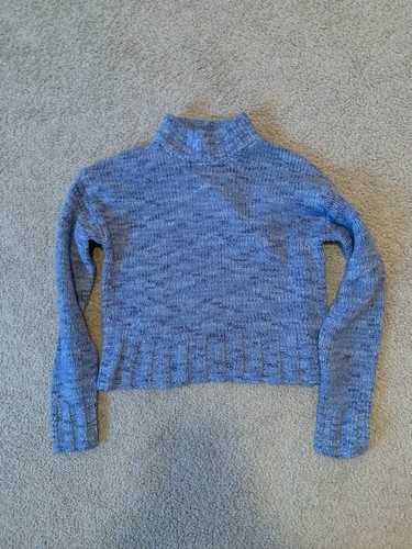blue sweater knit women xs brand SO excellent condition