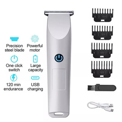 Men Pro Electric Hair Clippers Beard Trimmer Cutting Barber Shaving Machine Whit