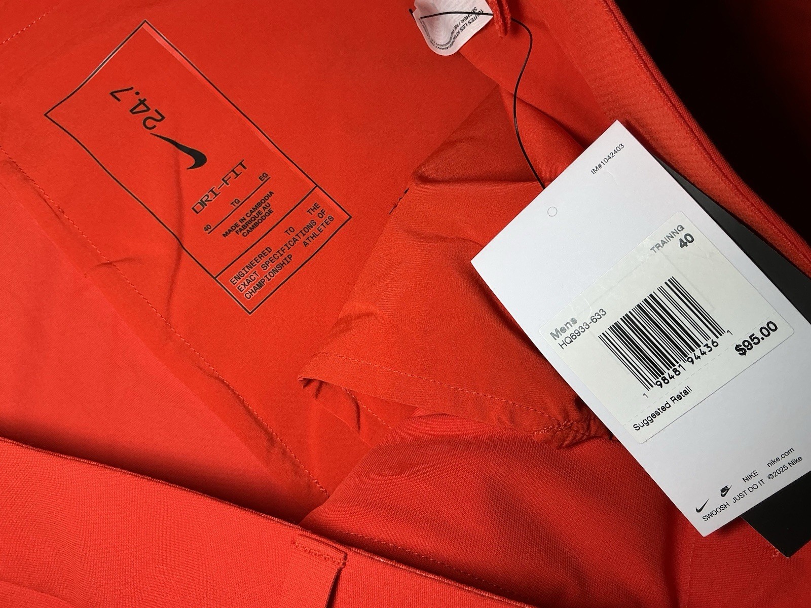 Mens Nike 24.7 Perfect Stretch 6" Golf Shorts HQ6933-633 $95 MSRP Size 40 thumbnail 4