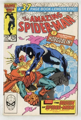 Amazing Spider-Man #275 VF+ 8.5 white pages  Origin Retold  Marvel 1986  No Resv