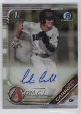 2019 Bowman Draft Chrome Pick Refractor 492/499 Corbin Carroll #CDA-CC Auto v9t