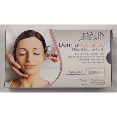 Satin Smooth DermaRadiance Mineral Infusion Liquid 15 Ampules 5mL Professional