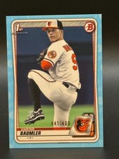 2020 Bowman Draft 1st #BD-117 Carter Baumler Orioles Skyblue /499