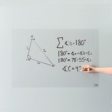 Clear Dry Erase Whiteboard 2'x3'   Self-Adhesive Transparent Writing Surface ...