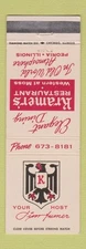 Matchbook Cover - Kramer's Restaurant Peoria IL