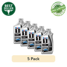 Mobil 1 V-Twin Full Synthetic Motorcycle Oil 20W-50 - 1 Qt (Pack of 5 Bottles)