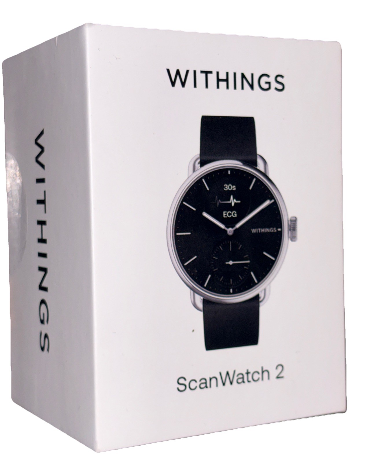 Withings ScanWatch 2 Heart Health Hybrid Smartwatch - Black Band / Black Bezel