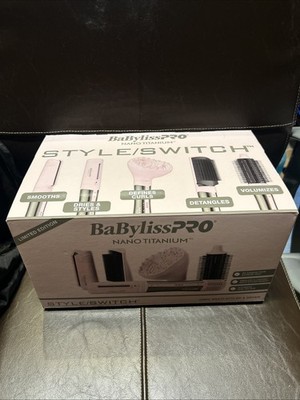 BaByliss PRO Nano Titanium Style / Switch Ionic Multi-Styler Dryer - Pink