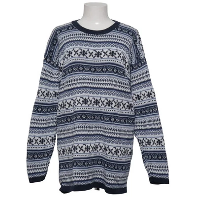 Merci, pull en tricot, taille : XL, bleu/blanc/multicolore, coton #uFS - Photo 1/4