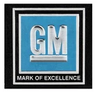1968-72 "GM Mark of Excellence"; Seat Belt Decal; Blue; Each